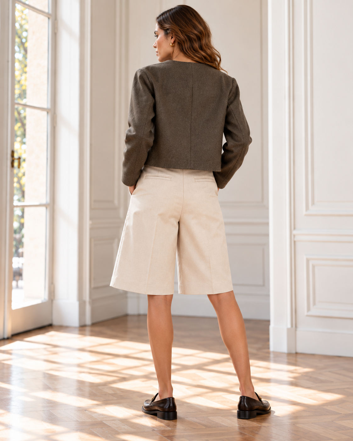 Chaqueta Aluna gris perla