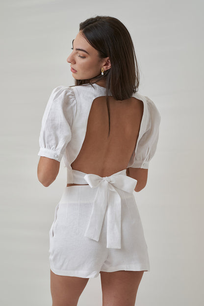 Top Begur 100% lino