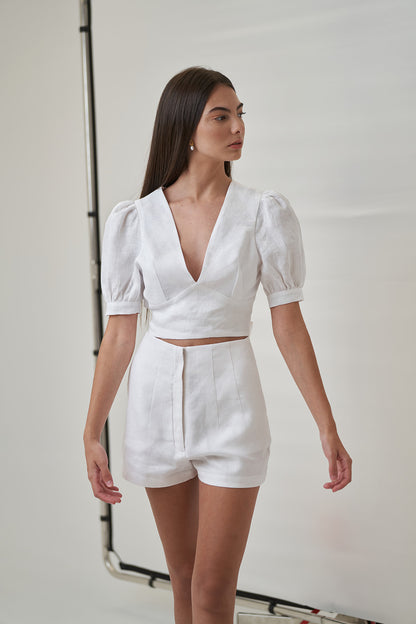 Top Begur 100% lino