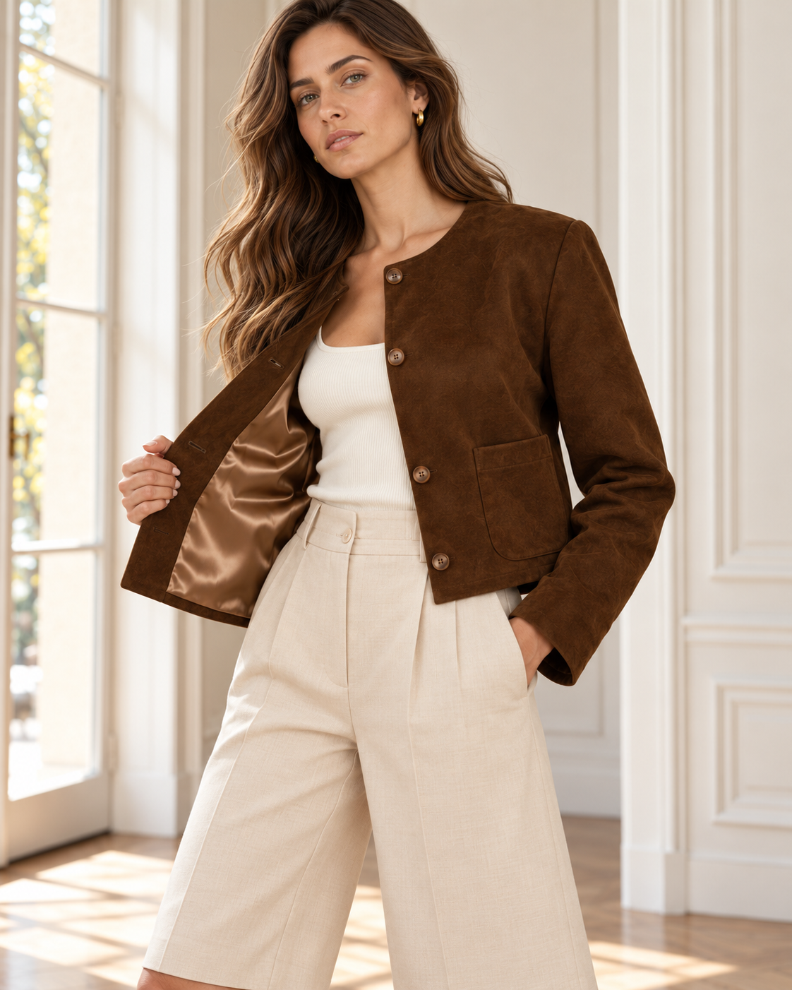 Chaqueta Aluna marrón