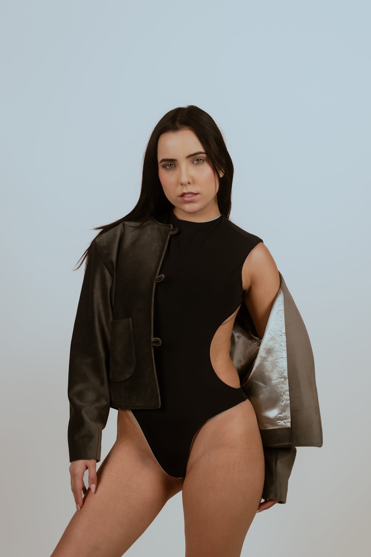 Chaqueta Aluna gris perla