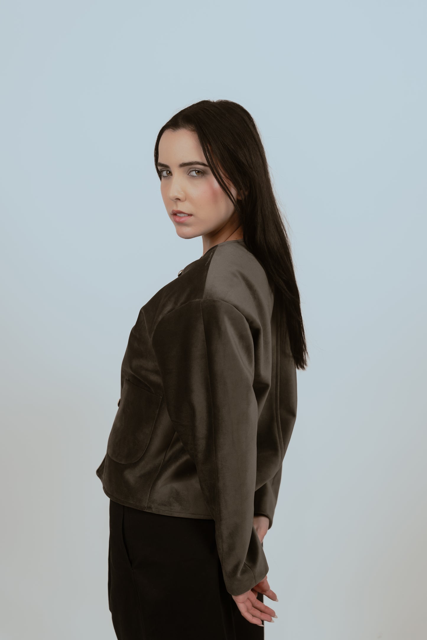 Chaqueta Aluna gris perla